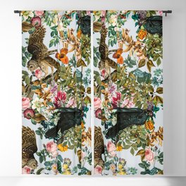 FLORAL AND BIRDS VI Blackout Curtain