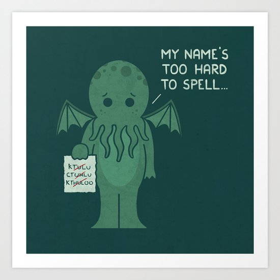 Monster Issues - Cthulhu Art Print