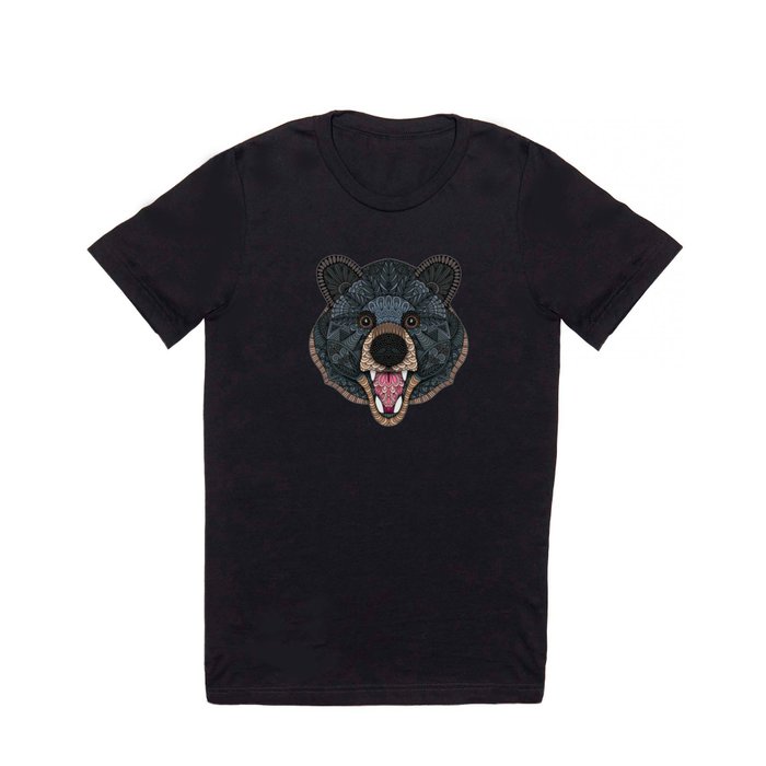 Ornate Black Bear T Shirt