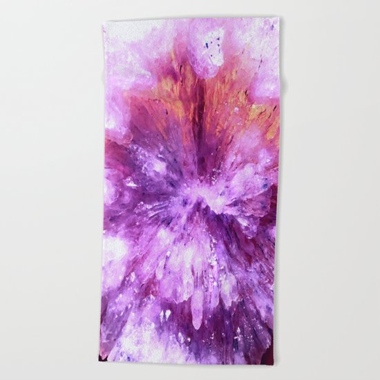 Flower Crystal Beach Towel