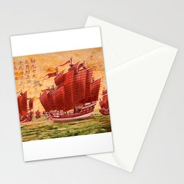 Zheng He Treasure Ship Stationery Cards