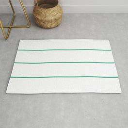 Green and White Stripe Pattern Pairs Dunn and Edwards 2022 Trending Color Rain Forest DE5684 Rug