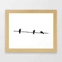 3 little birds Framed Art Print