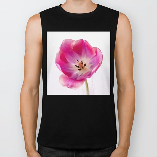 Pink Tulip Biker Tank
