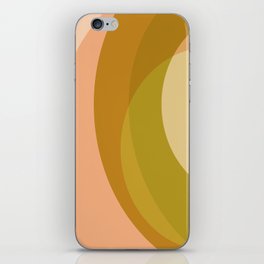Abstract Shapes 16 in Lime Peach iPhone Skin