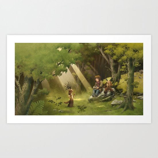 Colombine's apple tree / Le pommier de Colombine Art Print