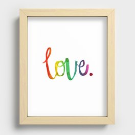love. Recessed Framed Print