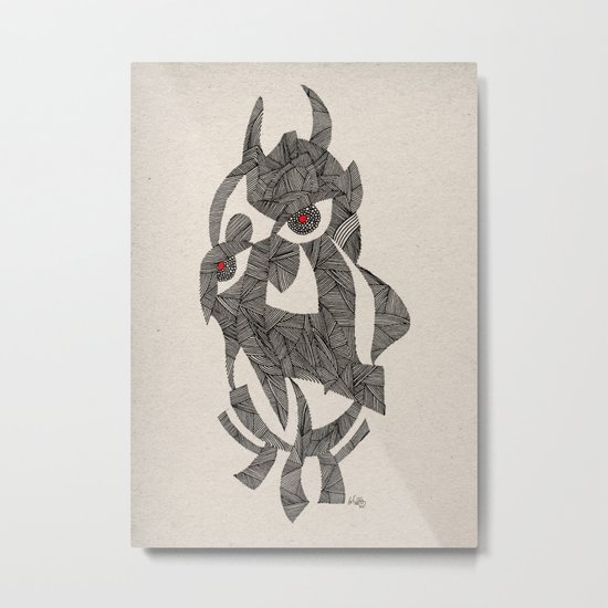 - my strange love - Metal Print