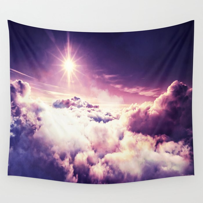 Colorful clouDs Wall Tapestry by 2sweet4words Designs Society6