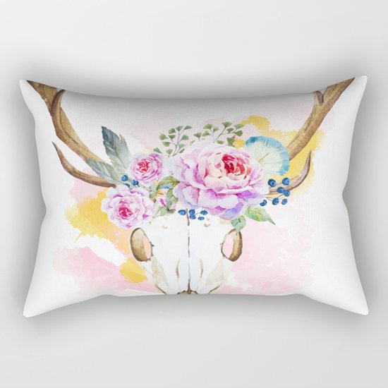 Animal Skull 02 Rectangular Pillow