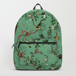 Monkey World Green Backpack