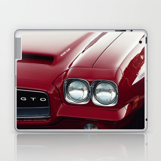 Vintage 1969 Ram Air Gran Turismo Omologato American Classic Muscle car automobile transportation color photograph / photography poster posters Laptop & iPad Skin