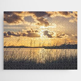 Old Fort Bayou Summer Sunset Jigsaw Puzzle