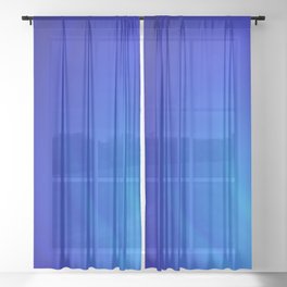 Blue Wave Sheer Curtain