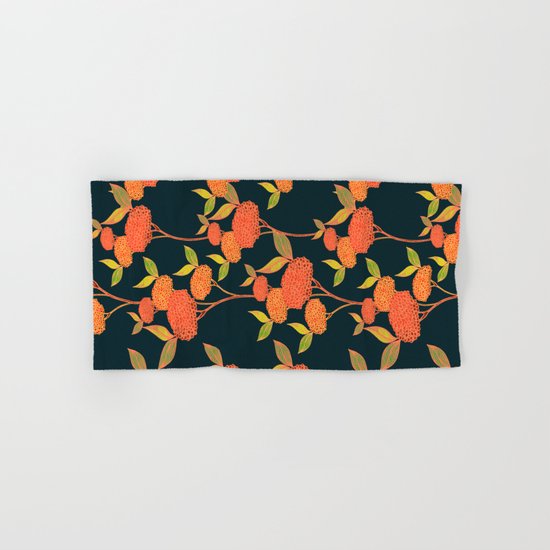 Orange berries. Hand & Bath Towel