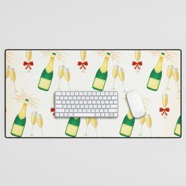 Christmas Pattern Handdrawn Champagne Wine Desk Mat