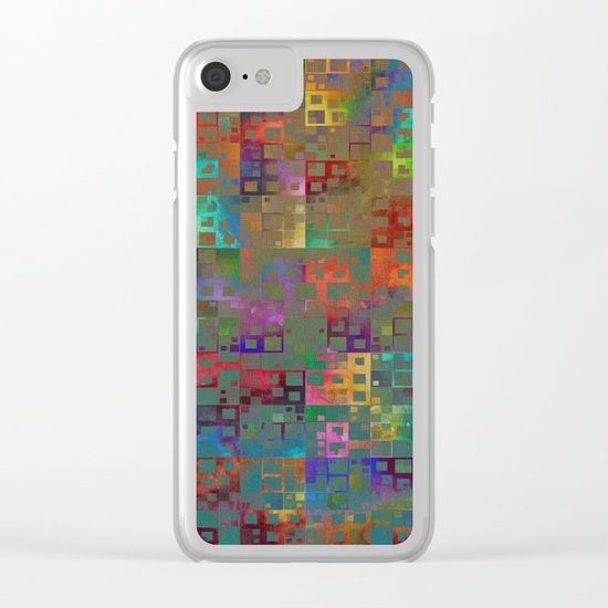 Geometrical Pattern 3 Clear iPhone Case