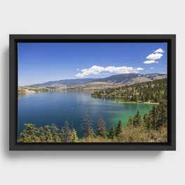 Coldstream Kalamalka Lake Provincial Park British Columbia Framed Canvas