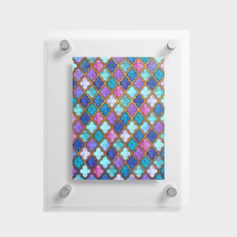 Moroccan tile iridescent pattern Floating Acrylic Print