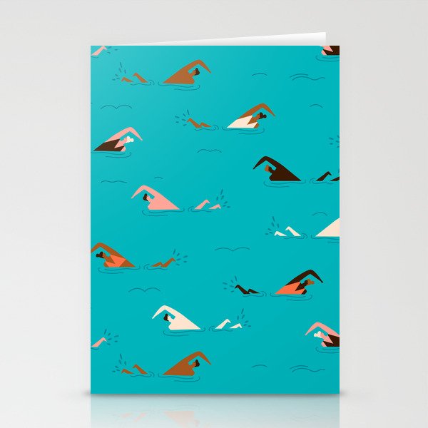 Swimming pool Stationery Cards