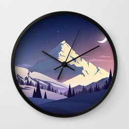 Mountain Wall Clock