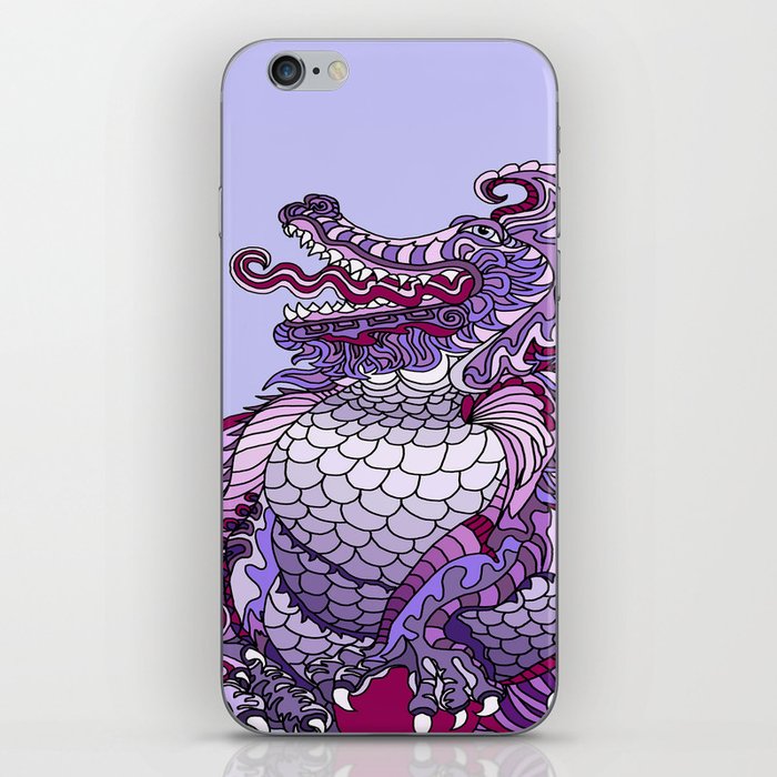 Dragon Royal Purple iPhone Skin