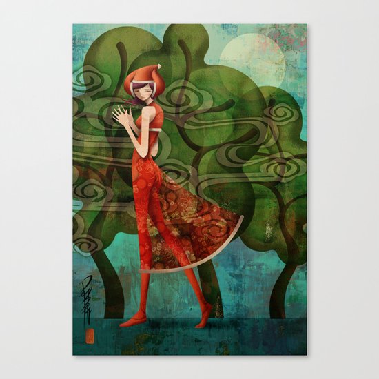 Pepper Moonlight Canvas Print
