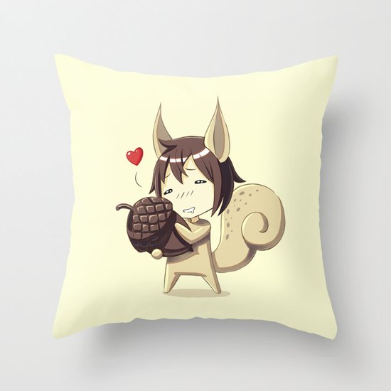 Squirrel Throw Pillow