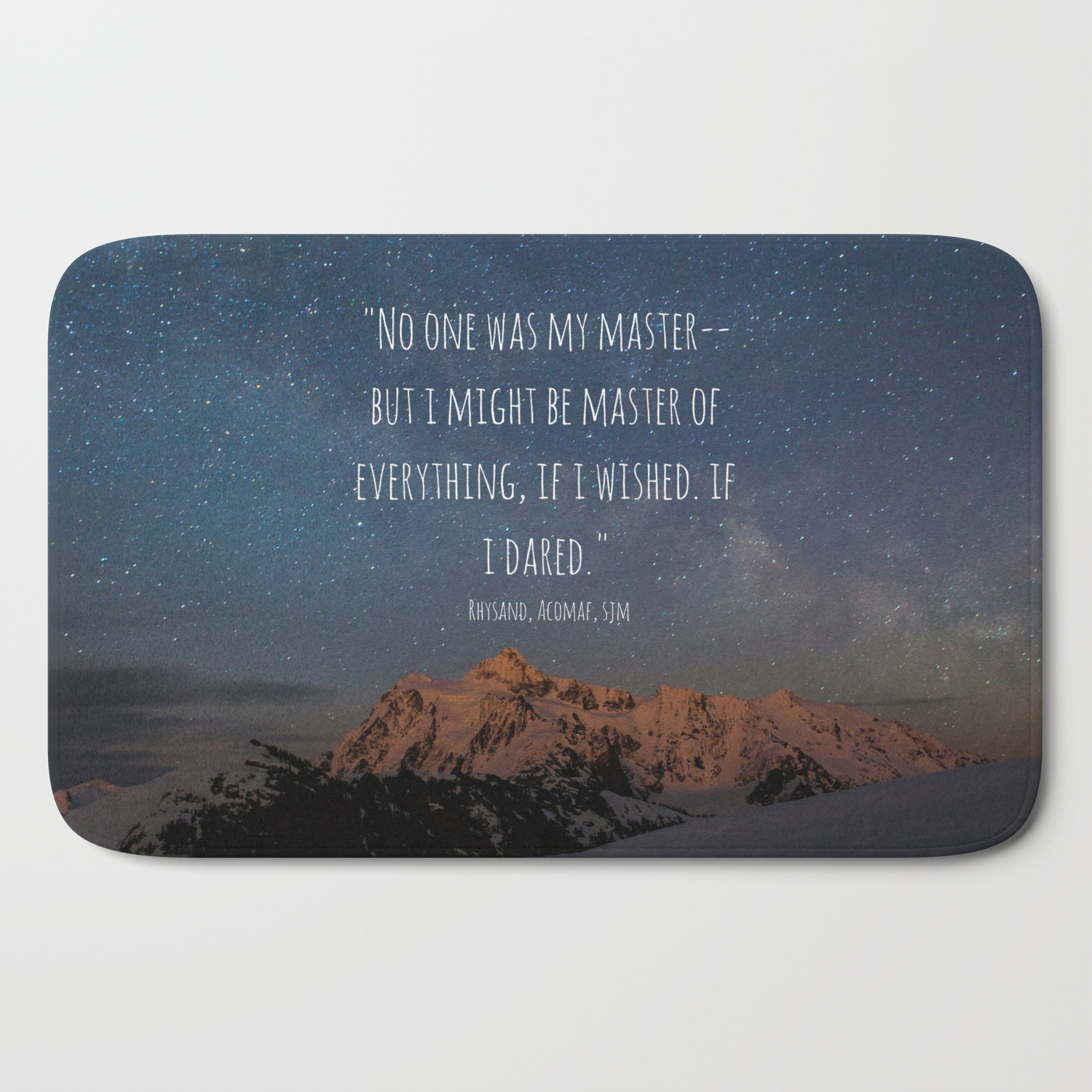 A Court Of Mist And Fury Quote Velaris Bath Mat By Maassassin Society6