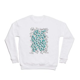 Oddgon and Angular Cluster in Turquoise Crewneck Sweatshirt