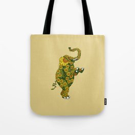 Elephant Sunflower Tote Bag