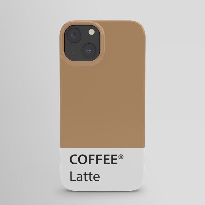 Coffee Latte True Color Artwork for Coffee Lovers iPhone Case