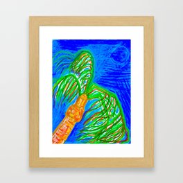 Palm Swaying in the Florida Breeze Framed Art Print