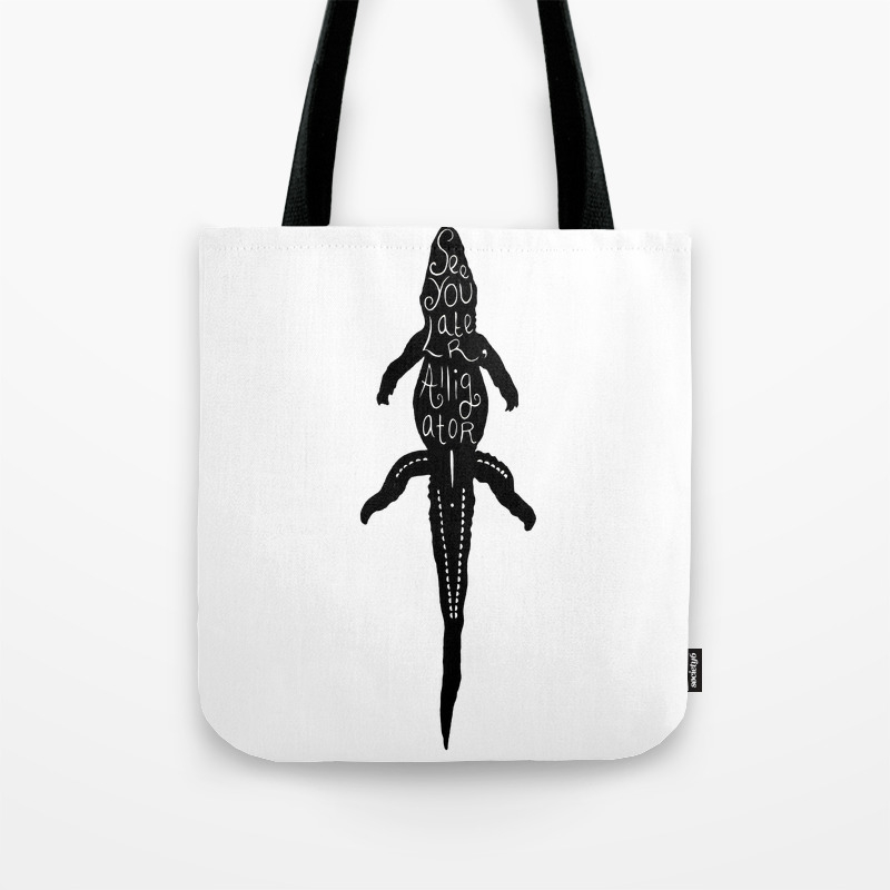 alligator tote bag