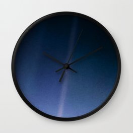 Pale Blue Dot — Voyager 1 (2020 revision) Wall Clock