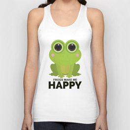 Frogs Make Me Happy Unisex Tank Top