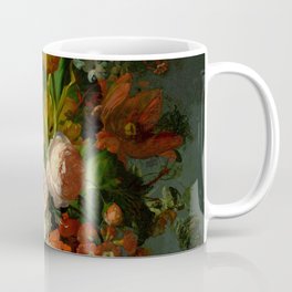 Rachel Ruysch "Still Life with Flowers in a Glass Vase" Coffee Mug