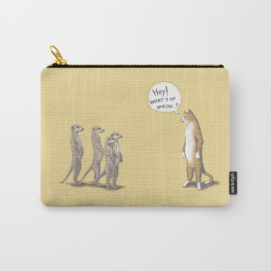 Cat & Meerkats Carry-All Pouch