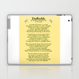 Daffodils. By William Wordsworth 1770-1850. Laptop Skin