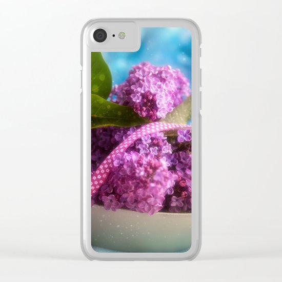 Syringa vulgaris #lilac still life Clear iPhone Case