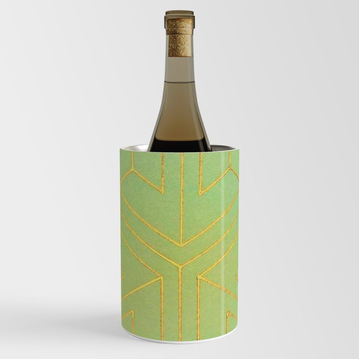 green golden pattern Wine Chiller