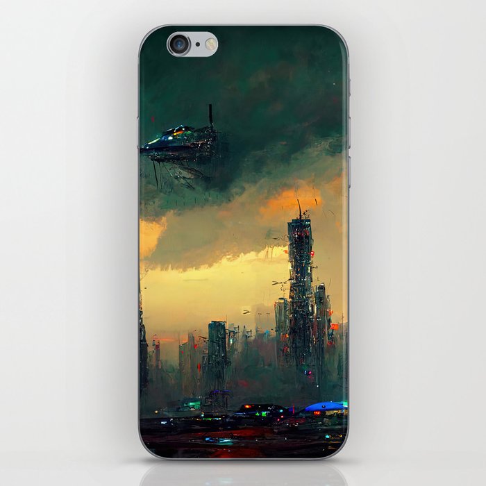 Flying to the Infinite City iPhone Skin