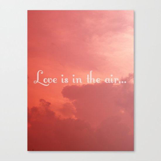 Love Is In The Air Canvas Print