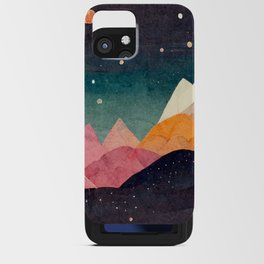 Celestial Mountains with Starry Sky iPhone Card Case