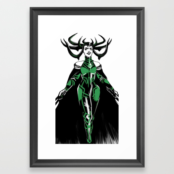 Hela Thor Ragnarok Framed Art Print By Queencatsart Society6