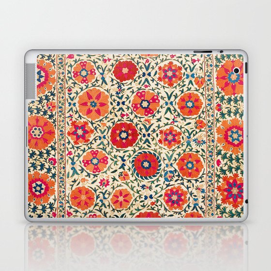 Kermina Suzani Uzbekistan Embroidery Print Laptop & iPad Skin