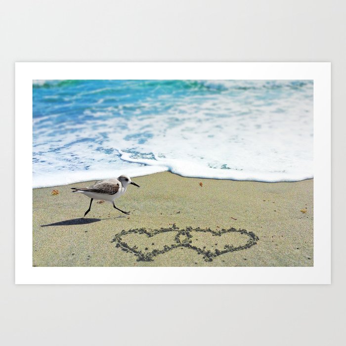 Beach Love Art Print