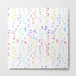 Rainbow Ivy Metal Print