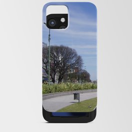 Argentina Photography - Side Walk Under The Blue Sky In Buenos Aires iPhone Card Case