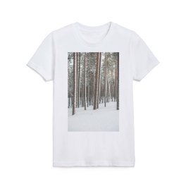 Remote Wilderness Woodland Lapland Finland Kids T Shirt